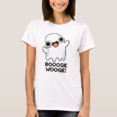 Booogie Woogie Funny Music Ghost Pun T-shirt (Voorkant)