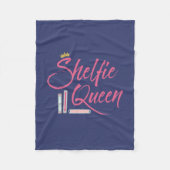 Boooklover Shelfie Queen Fleece Deken (Voorkant)