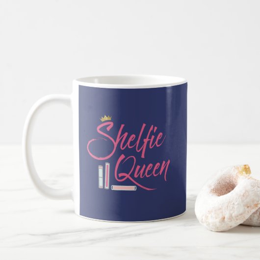 Boooklover Shelfie Queen Koffiemok (Met donut)