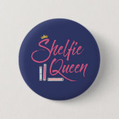 Boooklover Shelfie Queen Ronde Button 5,7 Cm (Voorkant)