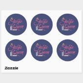 Boooklover Shelfie Queen Ronde Sticker (Vel)