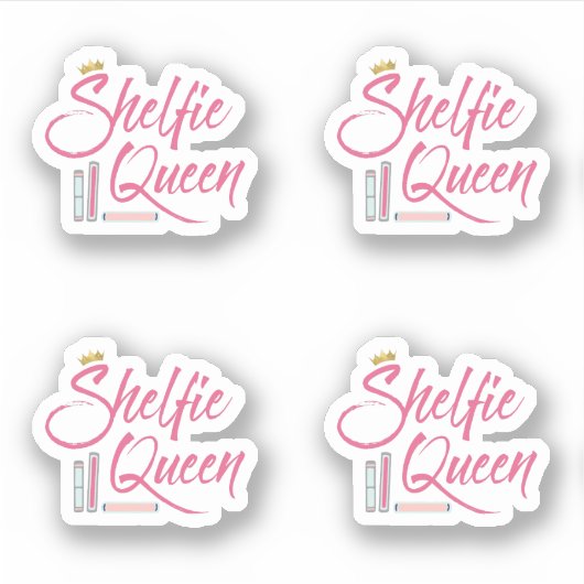 Boooklover Shelfie Queen Sticker (Voorkant)