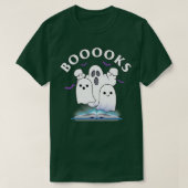 Boooks Ghost Halloween Bookworm Librarian Funny Ha T-shirt (Design voorkant)