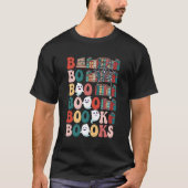 Boooks Ghosts Funny Halloween Teacher Book Library T-shirt (Voorkant)
