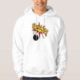 Booom. Hoodie, grappige illustratie Hoodie