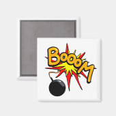 Booom. Square magnet (Voorkant / Achterkant)