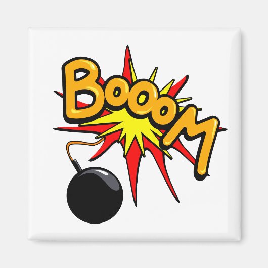 Booom. Square magnet (Voorkant)