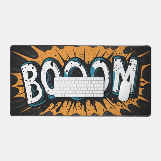Booom woord comic stijl bureaumat (Keyboard & Muis)