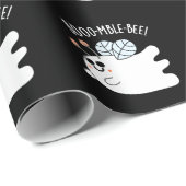 Booomble Bee Grappig Ghost Bee Pun Dark BG Cadeaupapier (Rol Hoek)