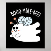 Booomble Bee Grappig Ghost Bee Pun Dark BG Poster (Voorkant)