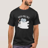 Booomble Bee Grappig Ghost Bee Pun Dark BG T-shirt (Voorkant)