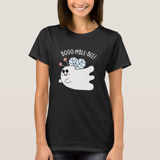 Booomble Bee Grappig Ghost Bee Pun Dark BG T-shirt (Voorkant)