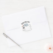 Booomble Bee Grappig Ghost Bee Pun Ronde Sticker (Envelop)