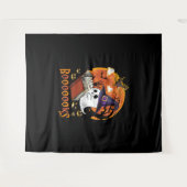 Booooks Boo Reading Books Halloween Wandkleed (Voorkant (horizontaal))