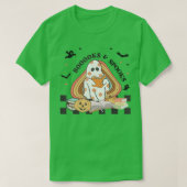 Booooks Ghost Funny Halloween Teacher Book Library T-shirt (Design voorkant)