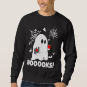 Booooks Ghost Teacher Halloween Trui (Voorkant)