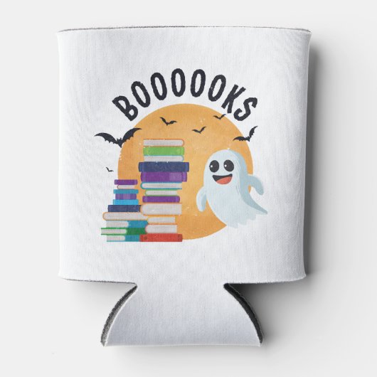 Booooks Halloween, Booooks Cute Halloween Blikjeskoeler (Voorkant)