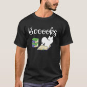 Booooks Halloween Ghost Reader  Reading Boo Costum T-shirt (Voorkant)