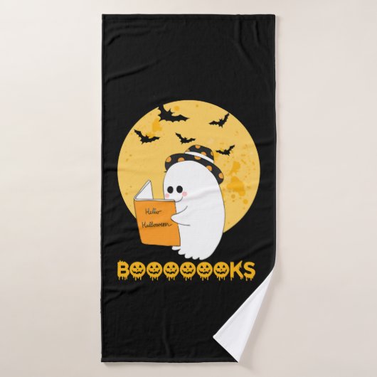 Booooks Shirt Boo Read Books Halloween Badhanddoek (Badhanddoek)