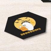 Booooks Shirt Boo Read Books Halloween Kartonnen Onderzetters (Schuin)