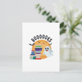 Boooooks Halloween, Booooks Schattige Halloween Briefkaart (Staand voorkant)