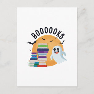 Boooooks Halloween, Booooks Schattige Halloween    Briefkaart