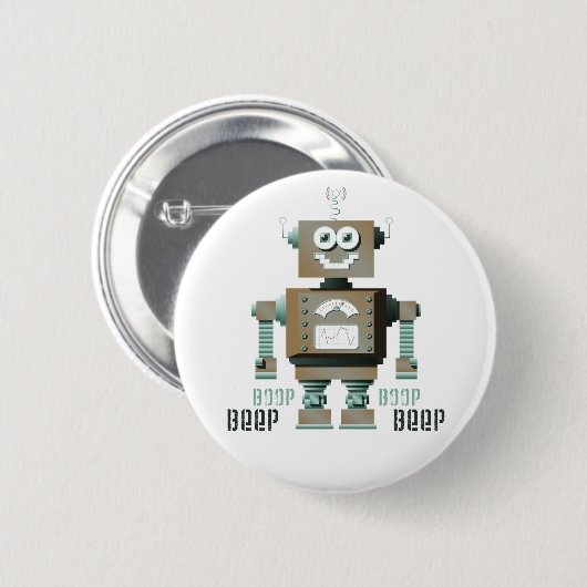 Boop Beep Speelgoed Robot Button (lt) (Voorkant /achterkant)