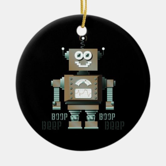 Boop Beep Speelgoed Robot Ornament (dk) (Voorkant)