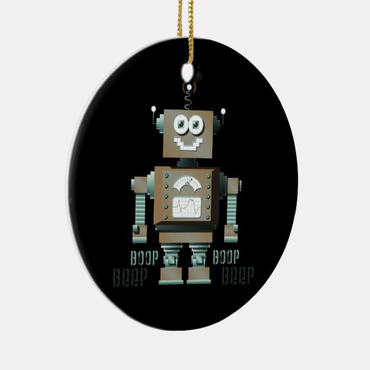 Boop Beep Speelgoed Robot Ornament (invers) (Rechts)