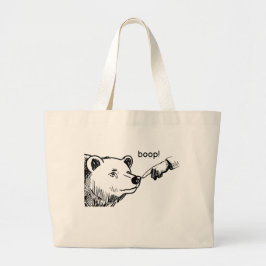Boop beer T-shirt Grote Tote Bag