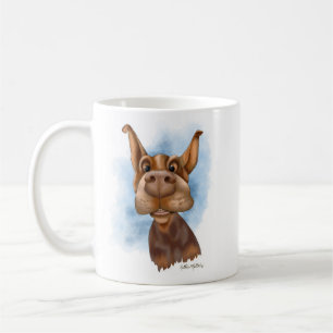 Boop de Snoet Dobermann Cartoon Koffiemok