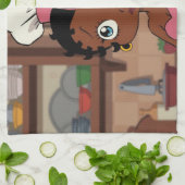 Boop - een lange keukenhanddoeken (Gevouwen)