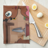 Boop - een lange keukenhanddoeken (Quarter Fold)