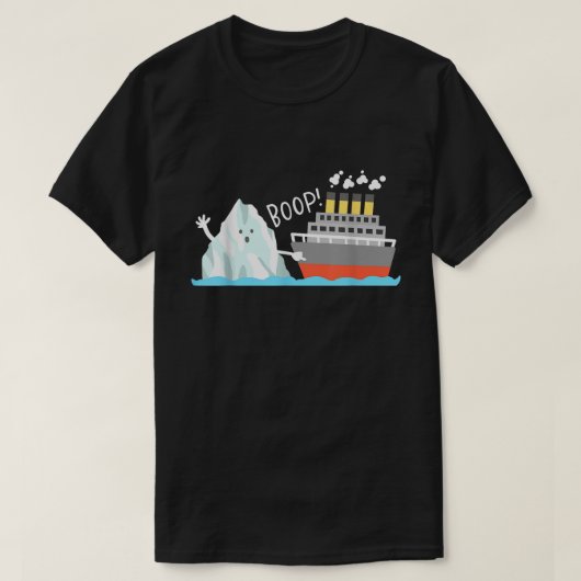 Boop Iceberg Titanic Funny History Meme T-shirt (Design voorkant)