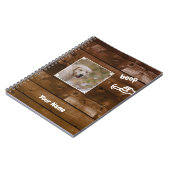 Boop My Nose Dog Photo Notitieboek (Linkerzijde)