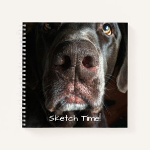 Boop My Nose Labrador Retriever Close-up foto Notitieboek