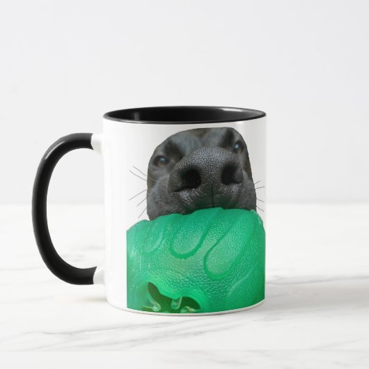 "Boop op eigen risico"-Mok — raket de reddingshond Mok (Links)