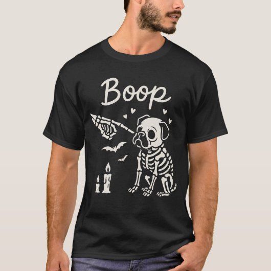 Boop Skeleton Hond & Hand T-shirt (Voorkant)