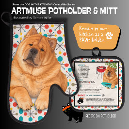 BOOPS WRIJFT glad eten Ovenwant en pannenlappen & Pannenlap Set