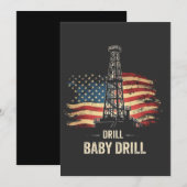 Boor Baby Boor Amerikaanse Trump Energie Economie  Kaart (Voorkant / Achterkant)