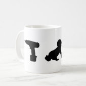 boor Baby boor Koffiemok (Voorkant links)