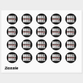 boor Baby boor Ronde Sticker (Vel)