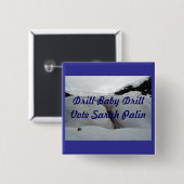 boor Baby boor Vierkante Button 5,1 Cm (Voorkant /achterkant)