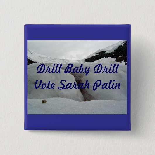 boor Baby boor Vierkante Button 5,1 Cm (Voorkant)