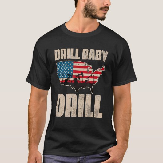 Boor Baby Boren Olieveld Afvalolie en G T-shirt (Voorkant)