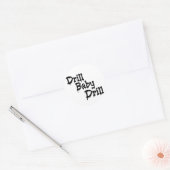 Boor Baby! Ronde Sticker (Envelop)