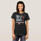 Boor het tot het spuit Ijsvis Auger T-shirt (Voorkant volledig)