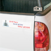 Boor hier boor nu minder!  Bumpersticker (Op Truck)