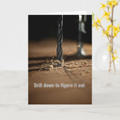 Boor naar beneden om het uit te zoeken, duivel in kaart (Gele Bloem)