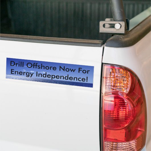 Boor nu offshore voor energie in... bumpersticker (Op Truck)